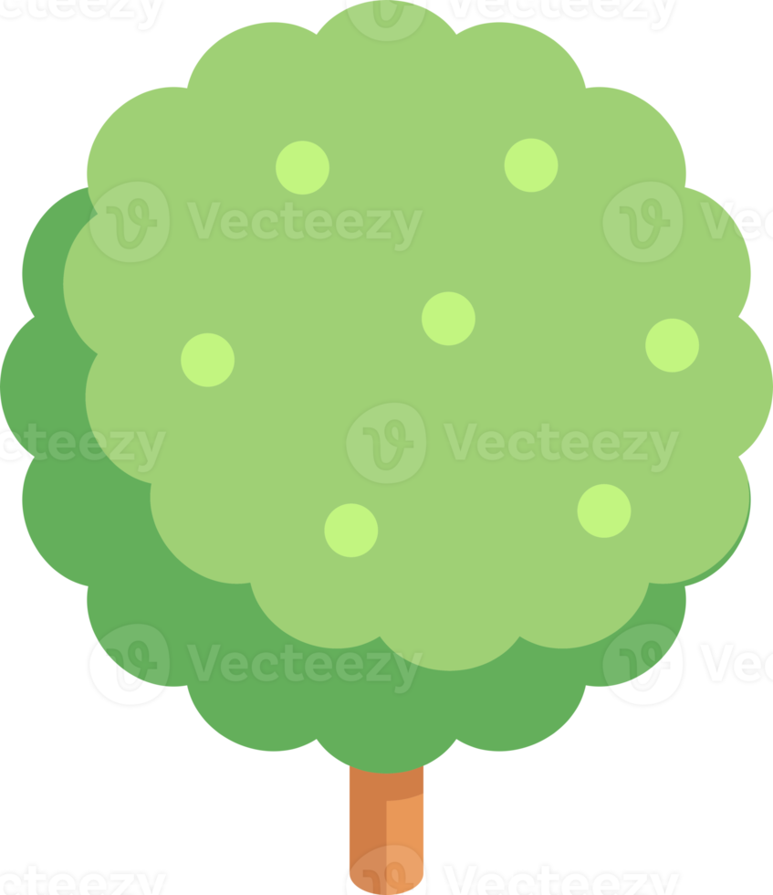 Tree flat color png