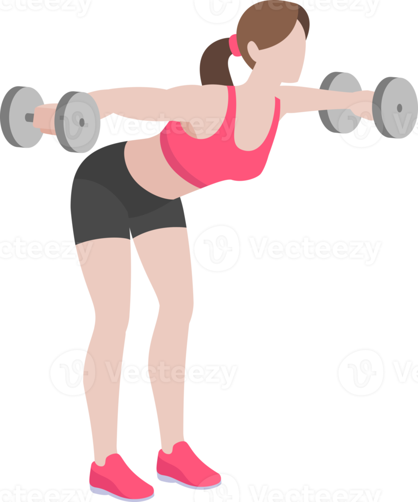 Woman workout fitness png