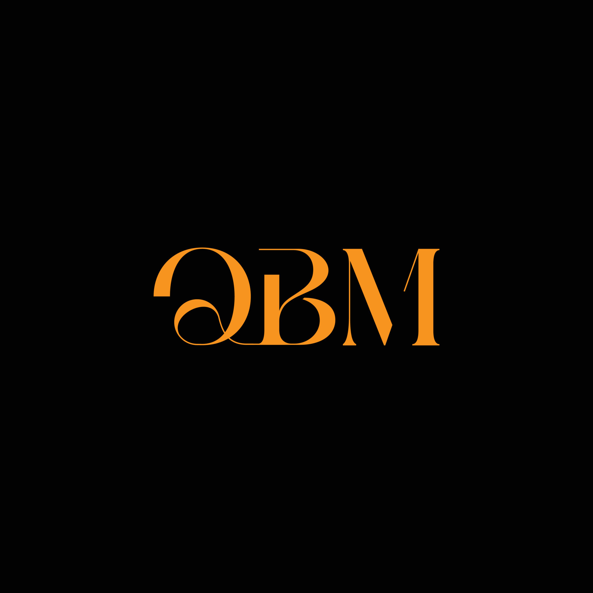 diseño de logotipo de letra qbm, logotipo de vector qbm, qbm con forma
