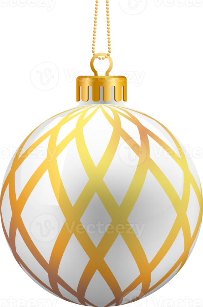 goud Kerstmis ballen ornament png