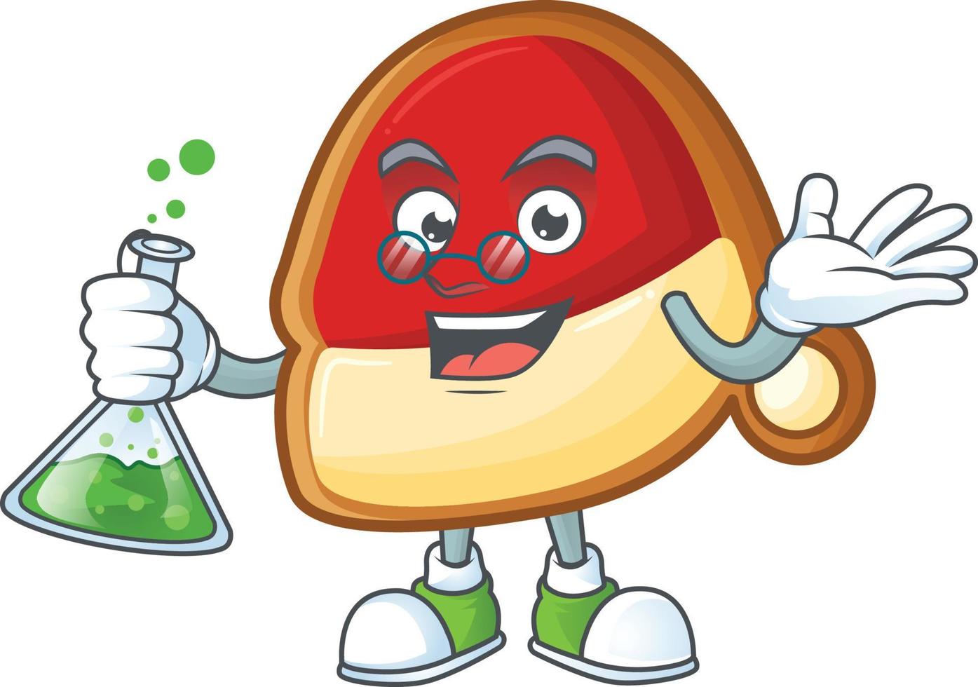 Christmas Hat Cookies Cartoon vector