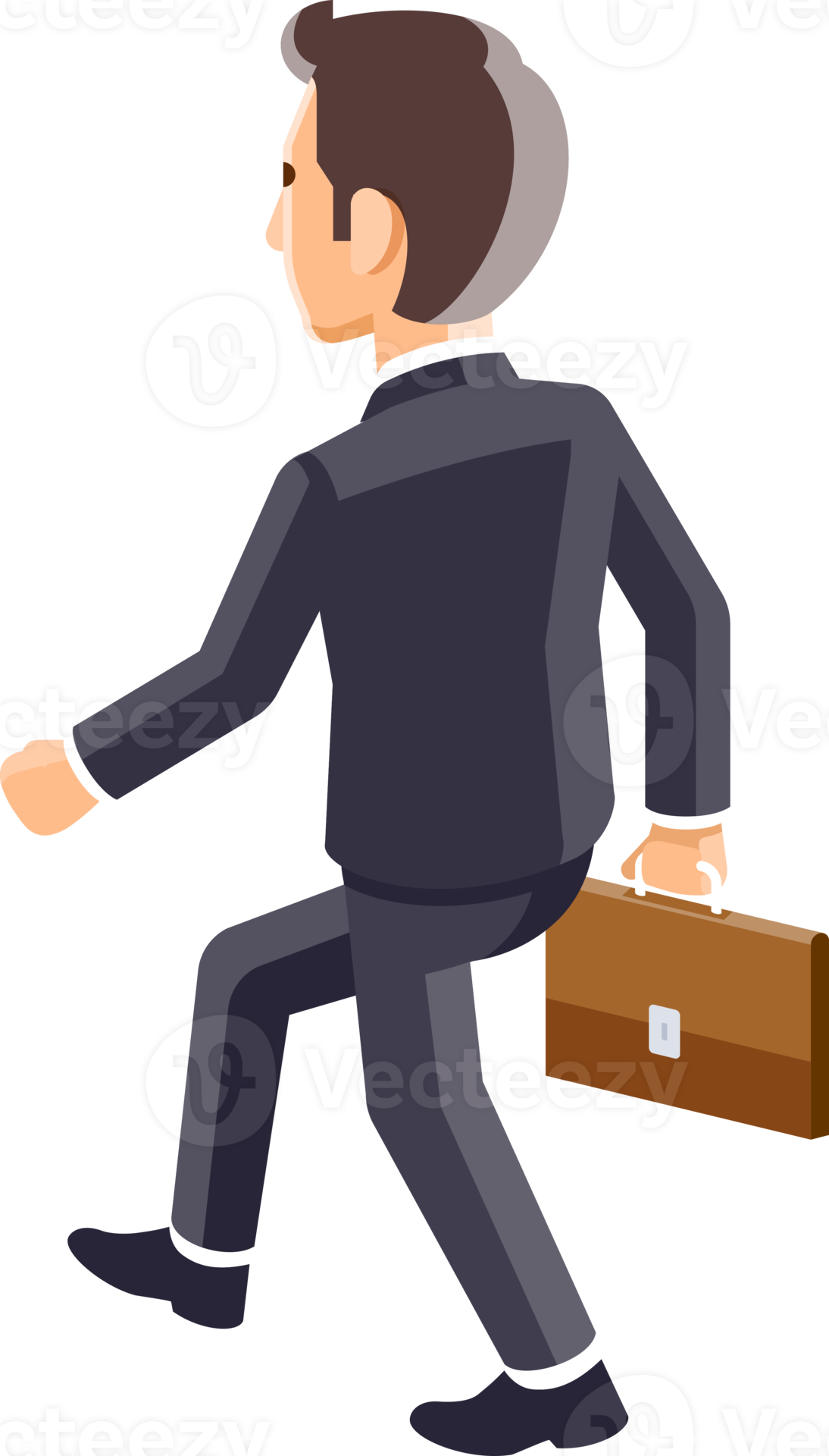 Businessman walking cartoon 18928063 PNG