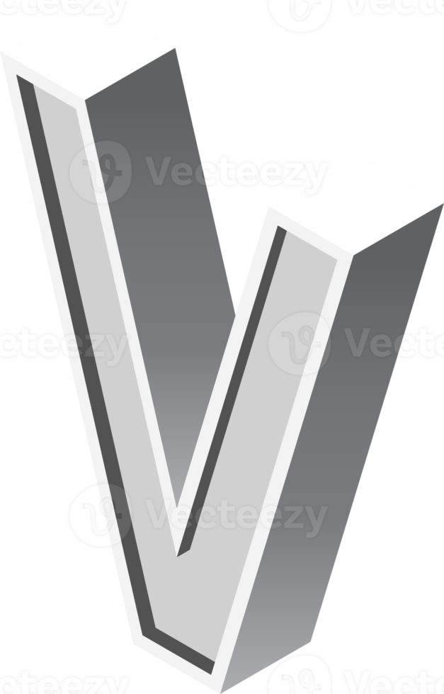 alfabetten doopvont isometrische png