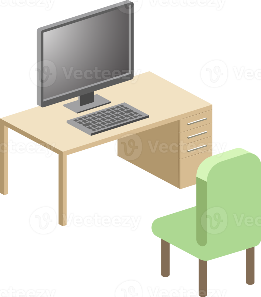 Abbildung des Computertischs png