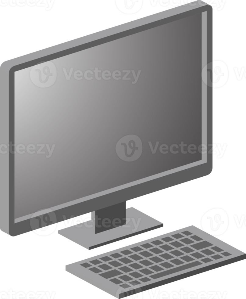 Computer monitor illustration 18928089 PNG