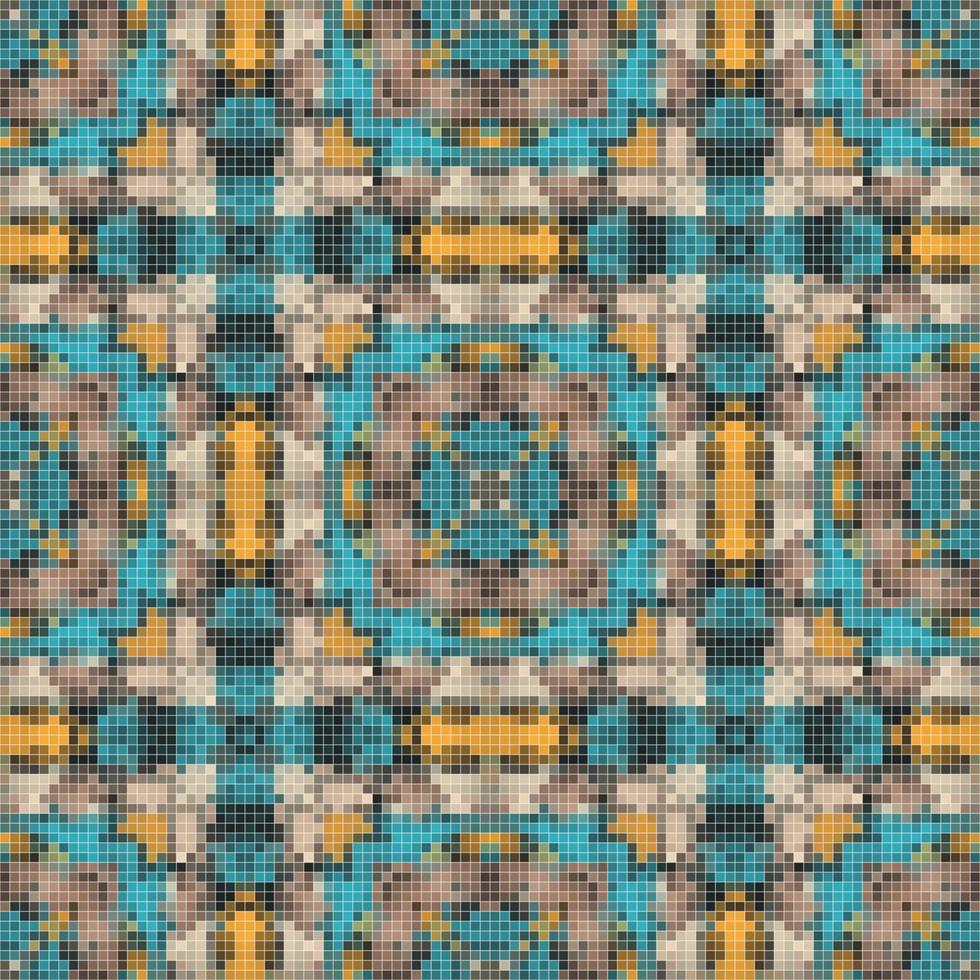 diseño de patrones sin fisuras de mosaico mediterráneo, diseño textil repetido, estampado de tela. vector