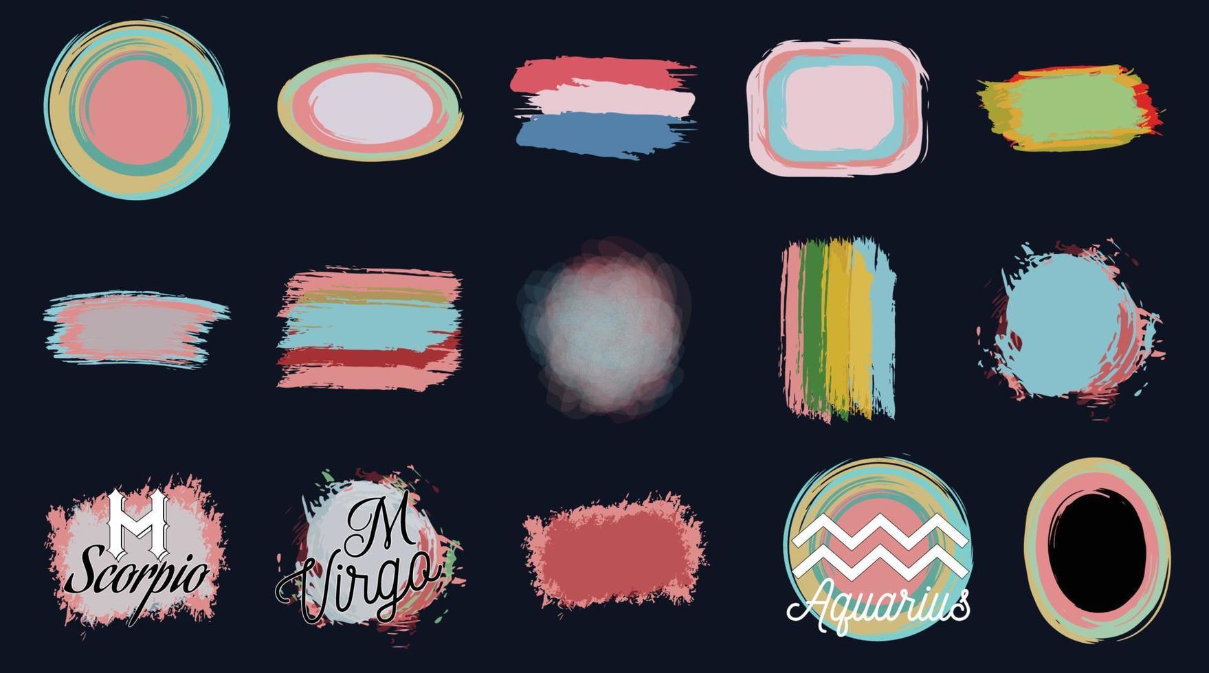 Brush Stroke Vector Bundle