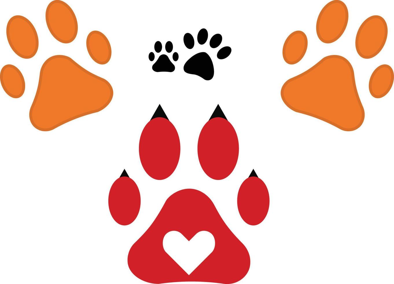 Paw of a dog vector