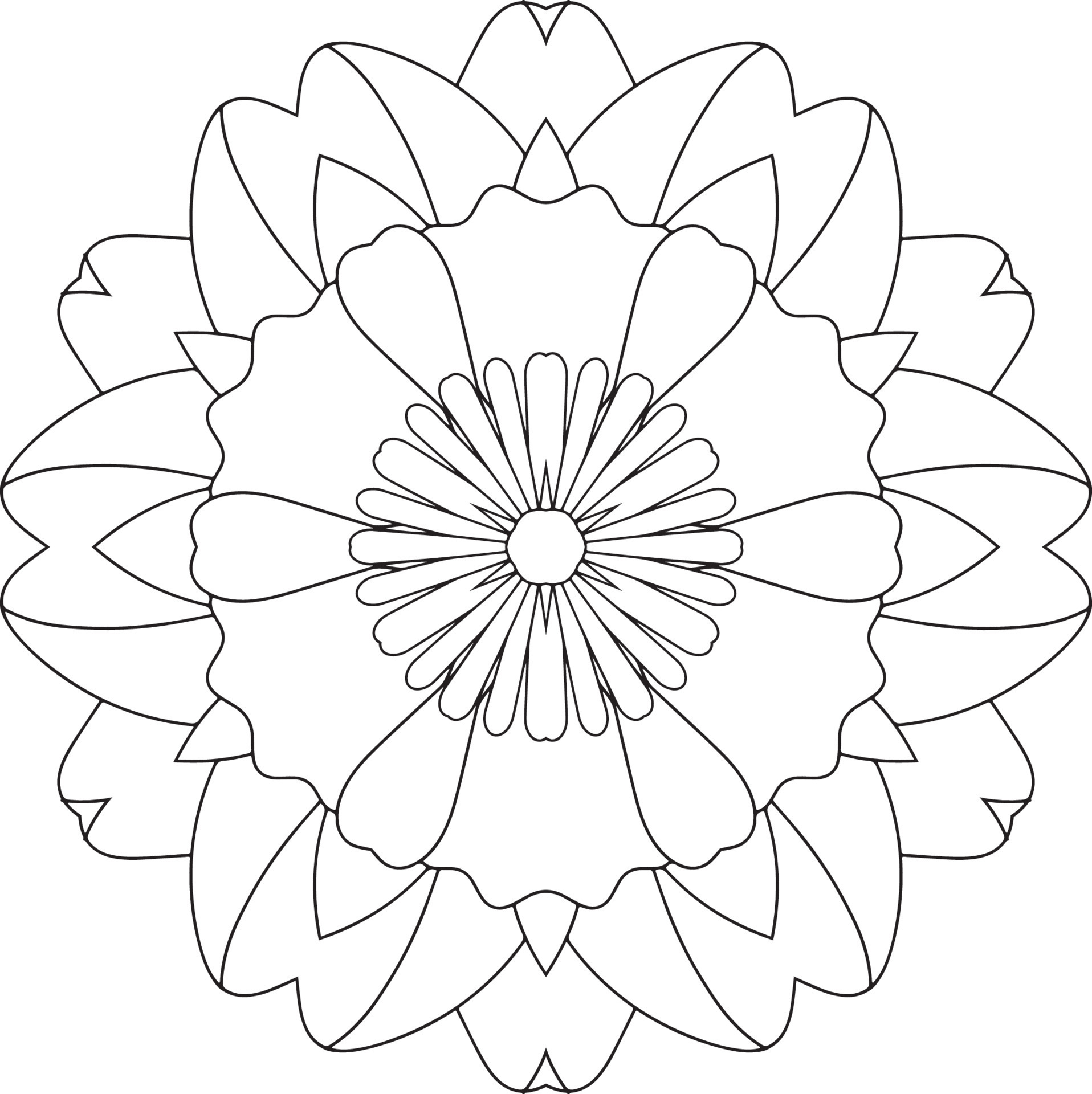 flower coloring pages for adults, printable flower coloring pages