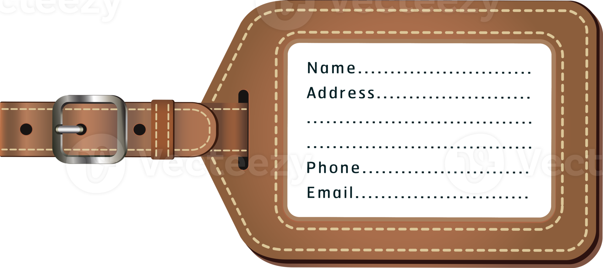 Flight crew luggage name tags png