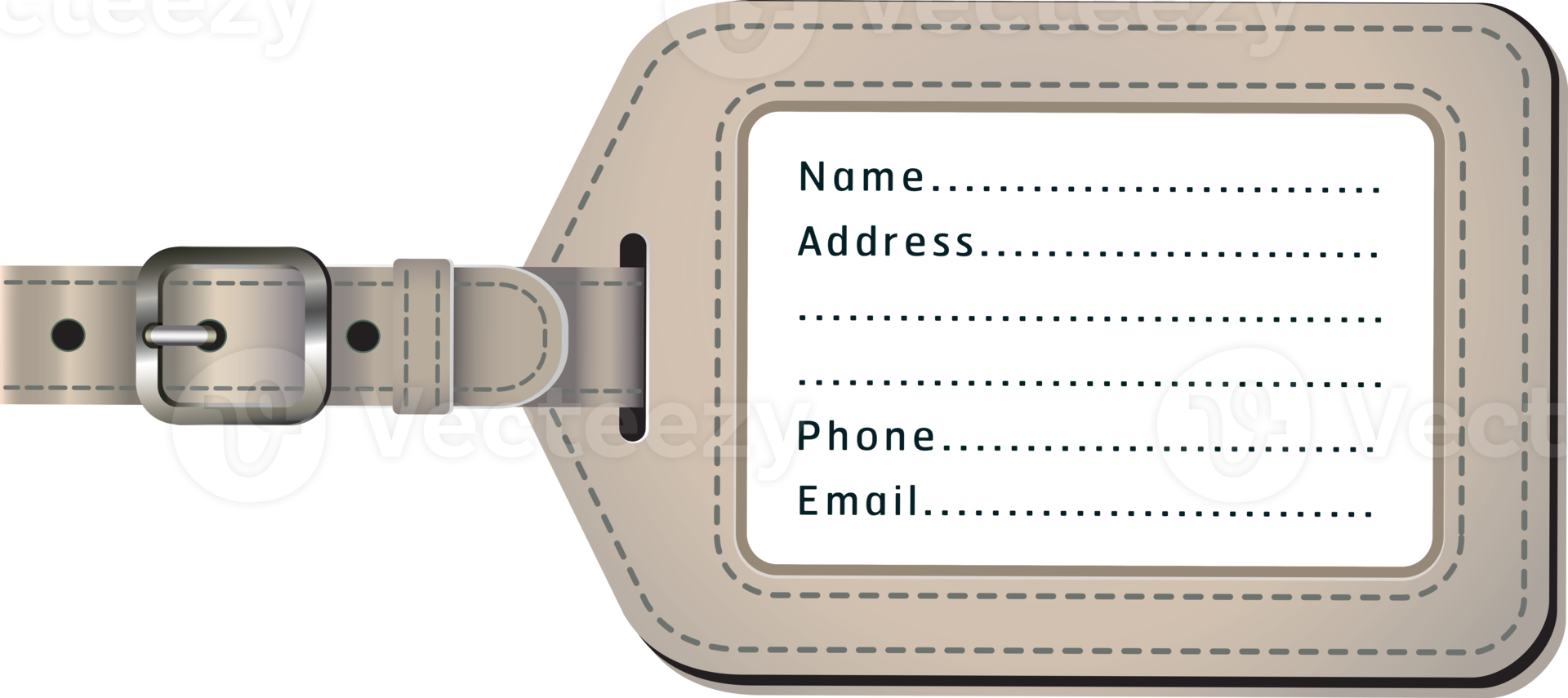 Flight crew luggage name tags png