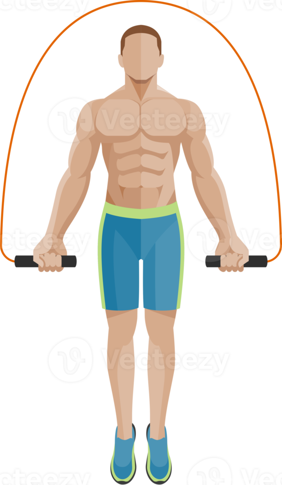 man exercises workout png