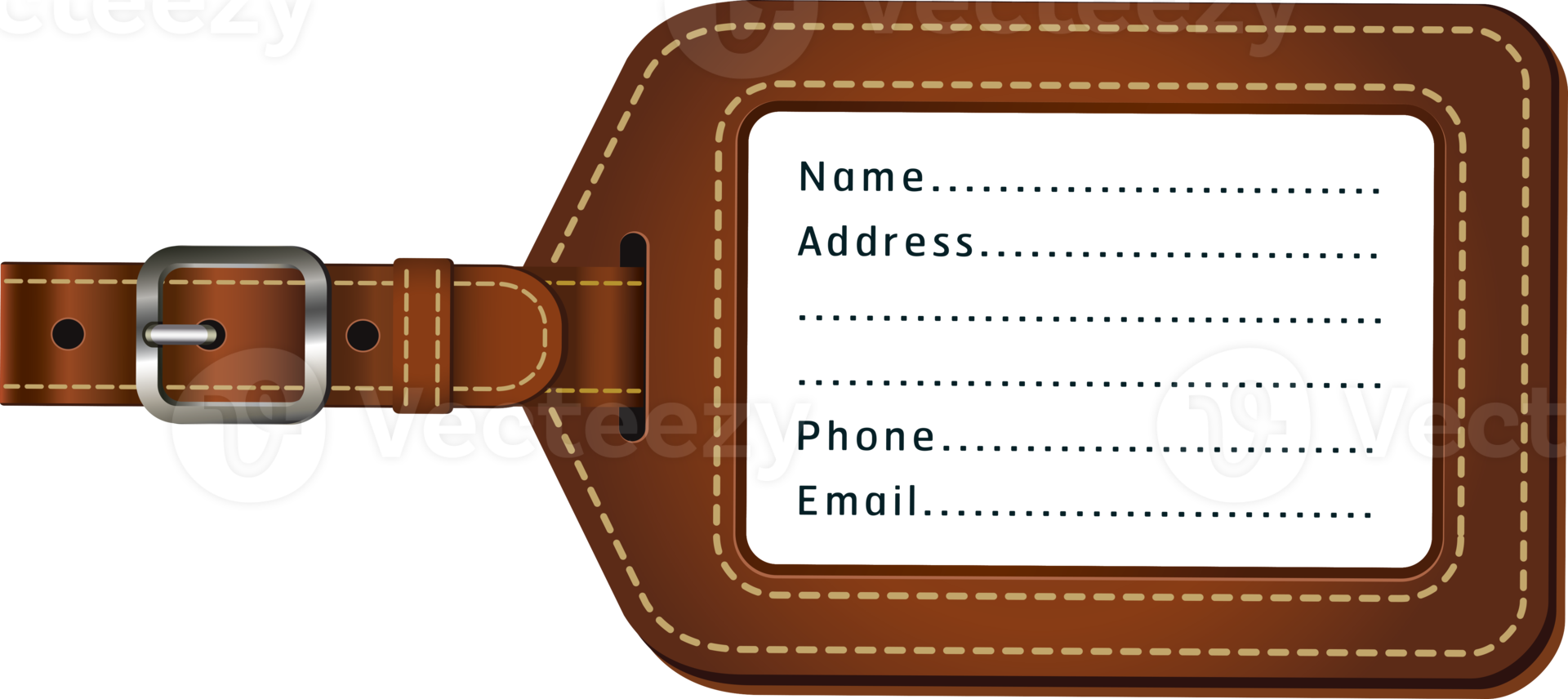 Flight crew luggage name tags png