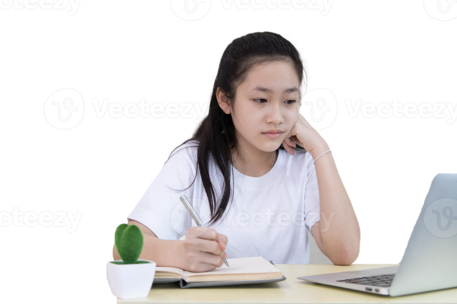 Study online via laptop png