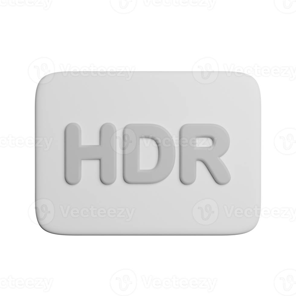 HDR Button Sign png