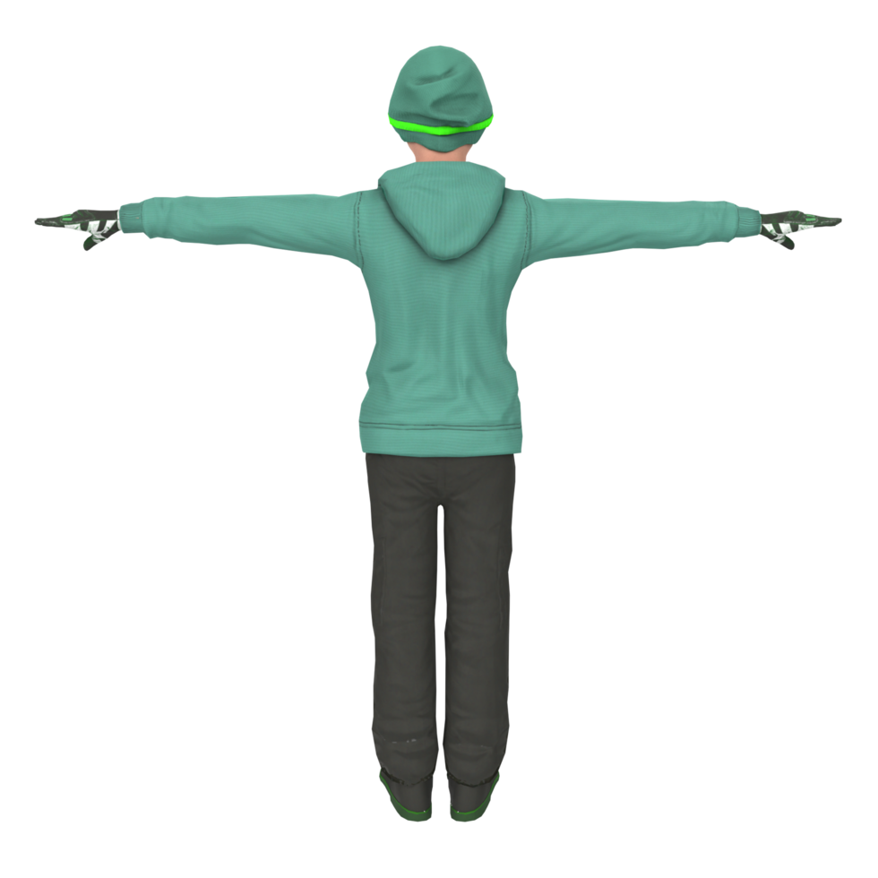 Cool boy isolated on transparent png