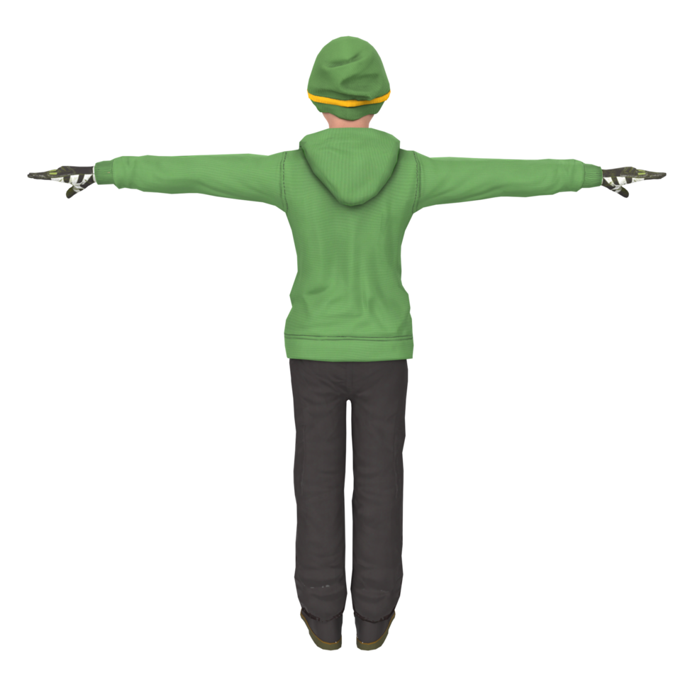 Cool boy isolated on transparent png