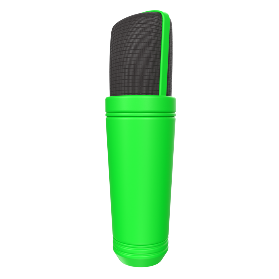 3D Rendering Of Microphone Object isolated png