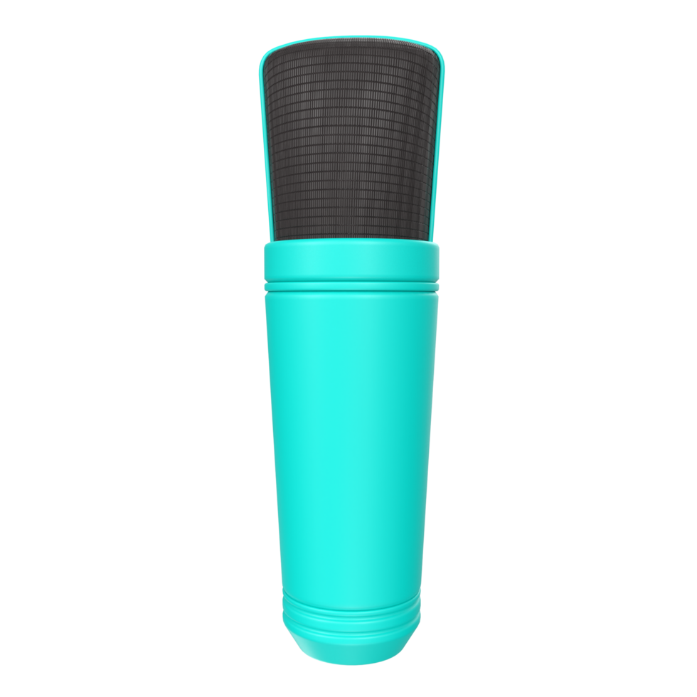 3D Rendering Of Microphone Object isolated png