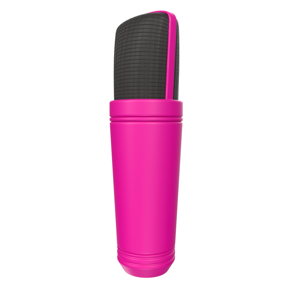 3D Rendering Of Microphone Object isolated png
