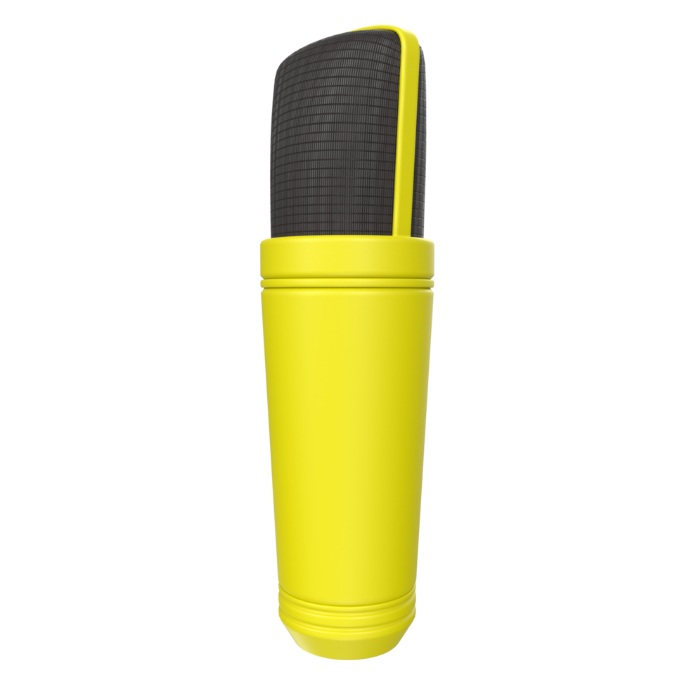 3D Rendering Of Microphone Object isolated png