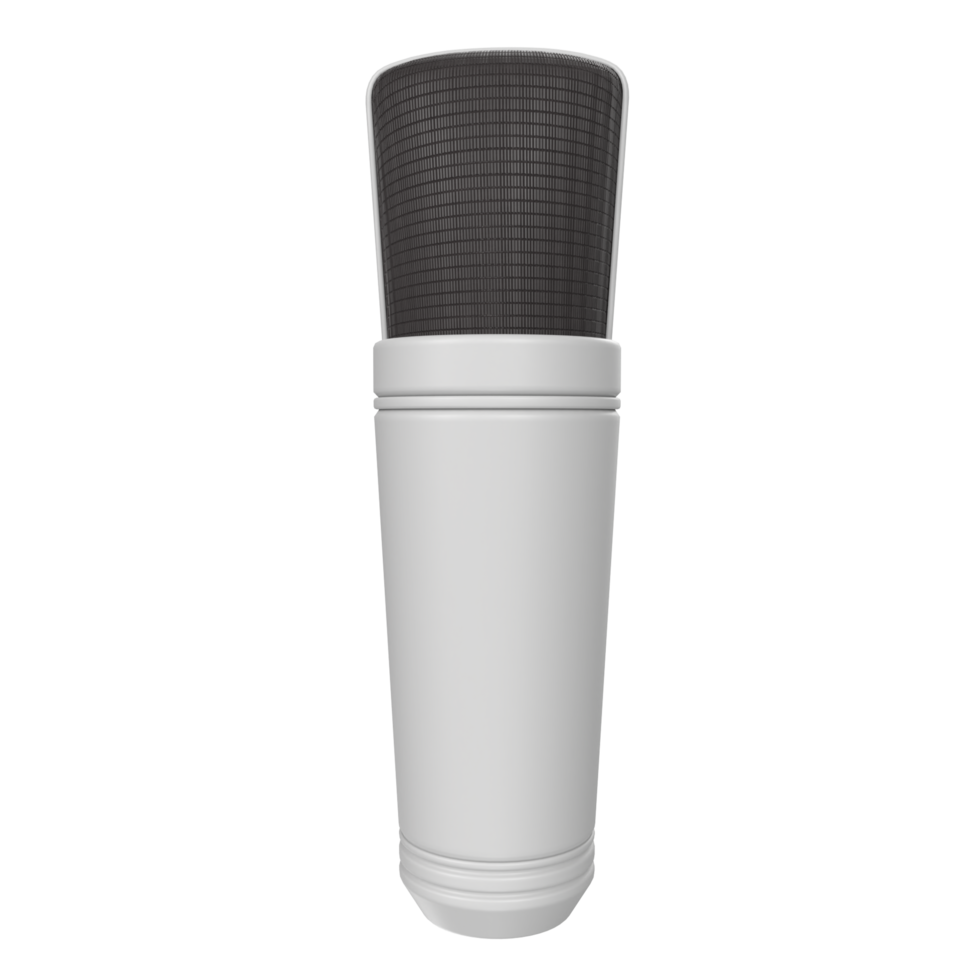 3D Rendering Of Microphone Object isolated png