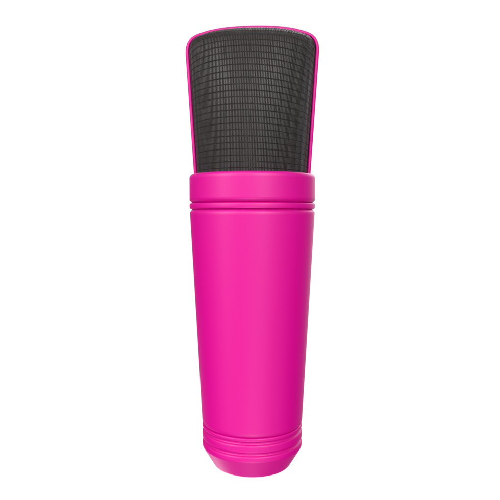 3D Rendering Of Microphone Object isolated png