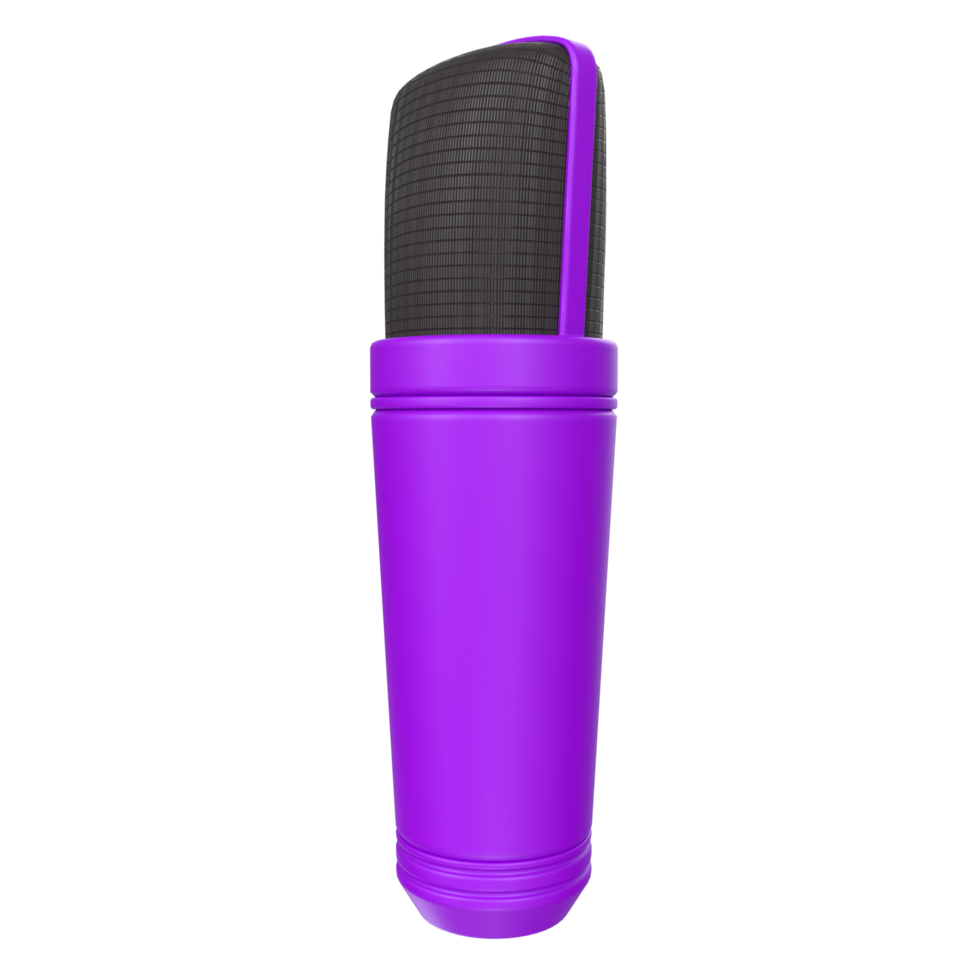 3D Rendering Of Microphone Object isolated png