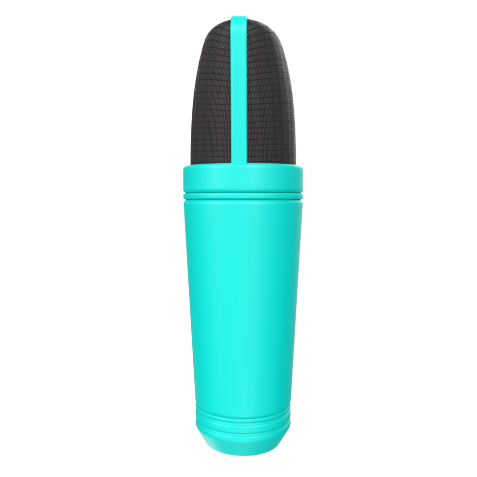 3D Rendering Of Microphone Object isolated png