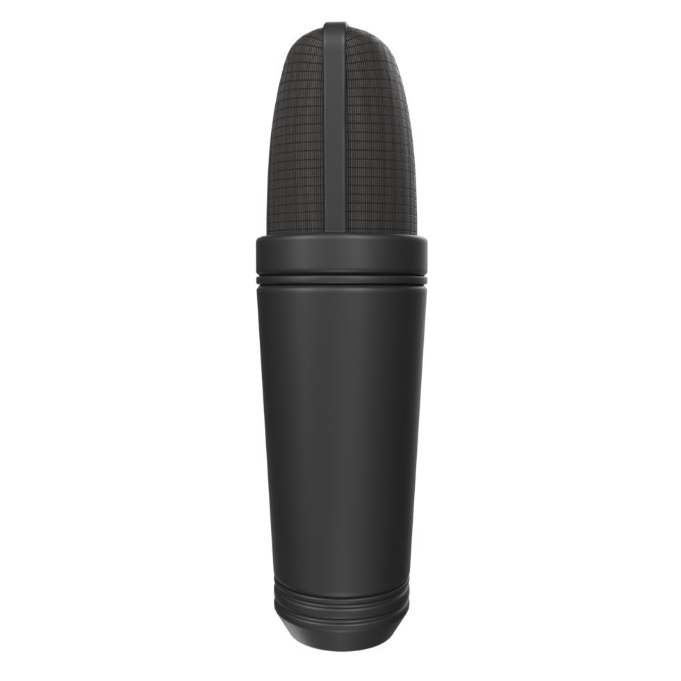 3D Rendering Of Microphone Object isolated png