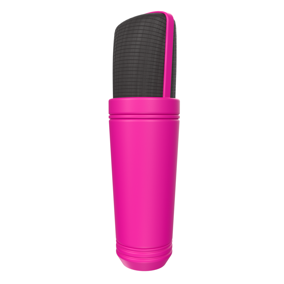 3D Rendering Of Microphone Object isolated png