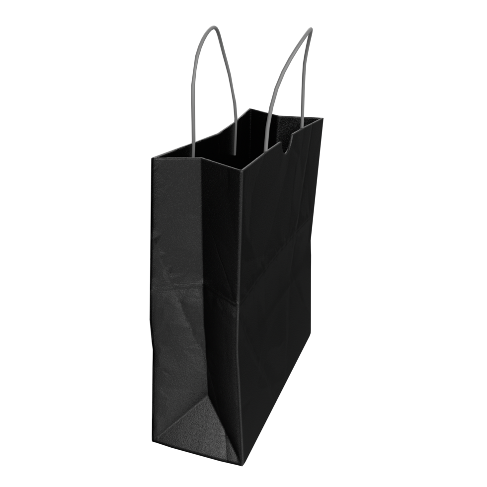 3D Rendering Of Paper Bag png