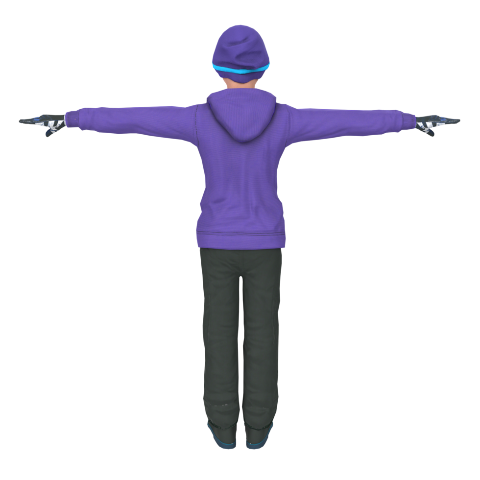 Cool boy isolated on transparent png