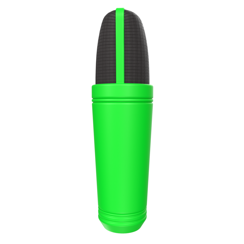 3D Rendering Of Microphone Object isolated png