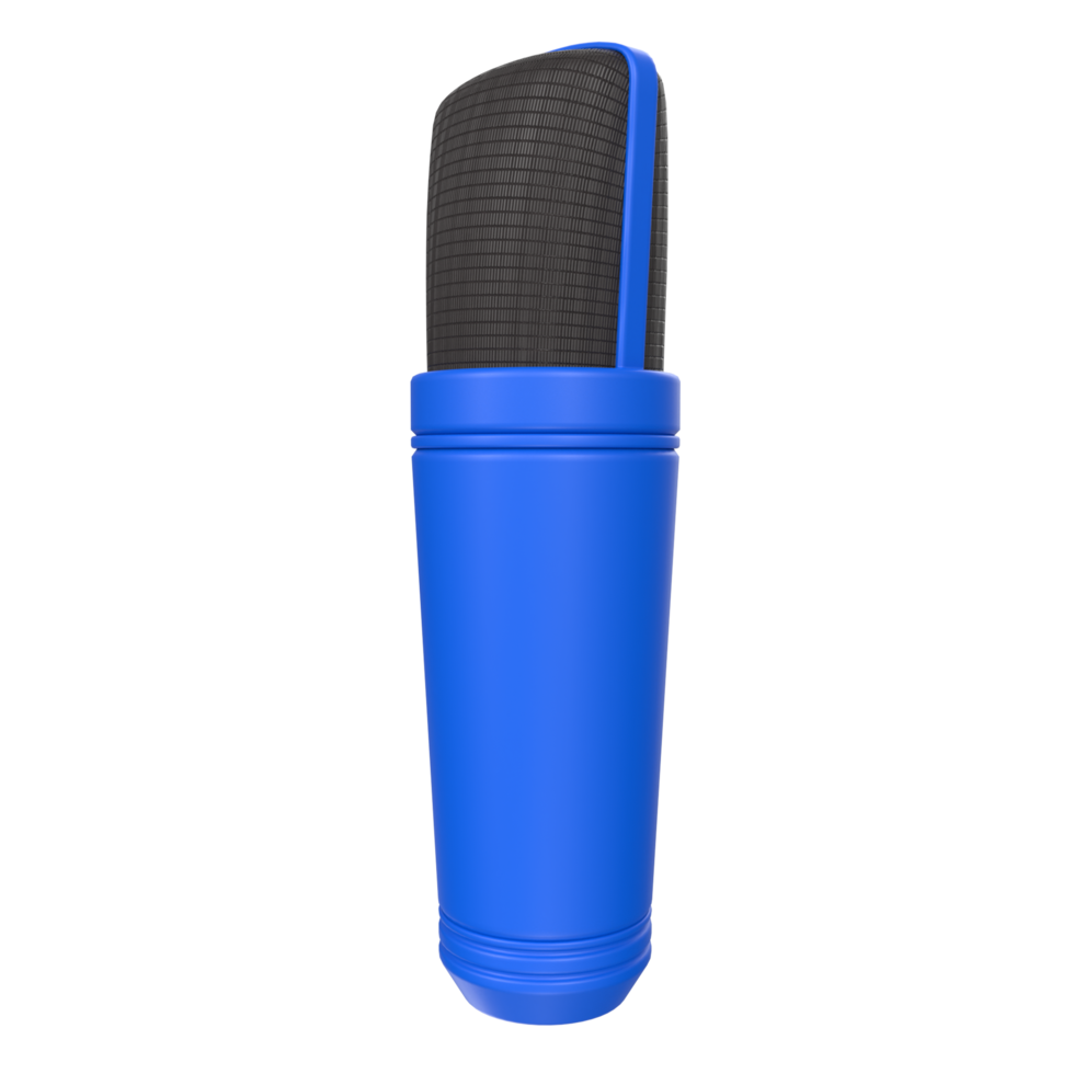 3D Rendering Of Microphone Object isolated png