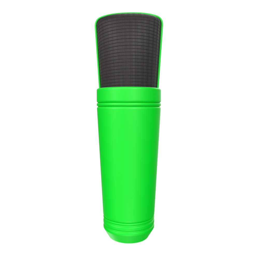 3D Rendering Of Microphone Object isolated png