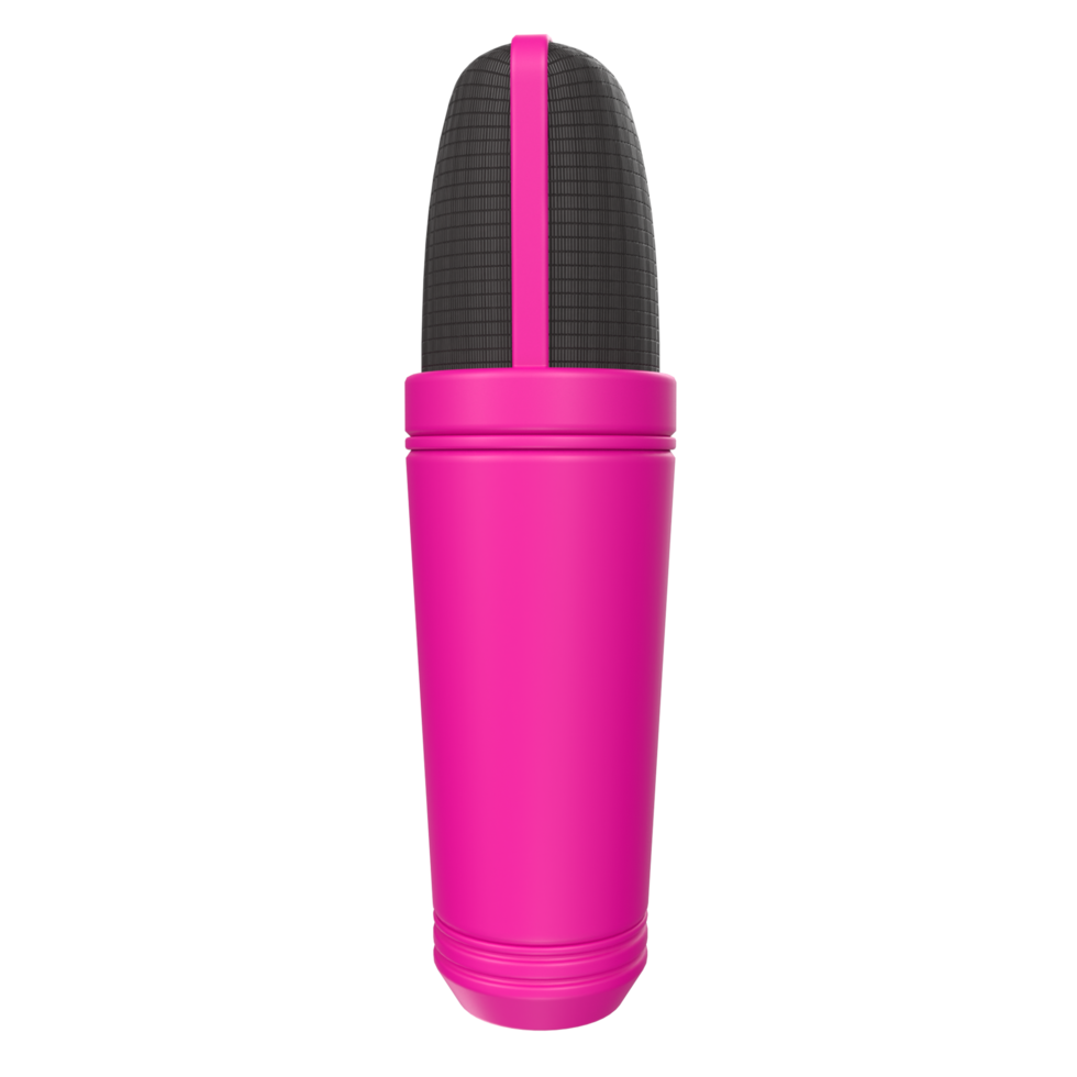 3D Rendering Of Microphone Object isolated png