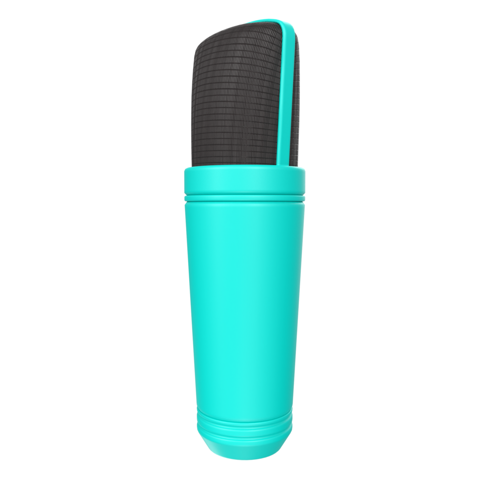 3D Rendering Of Microphone Object isolated png