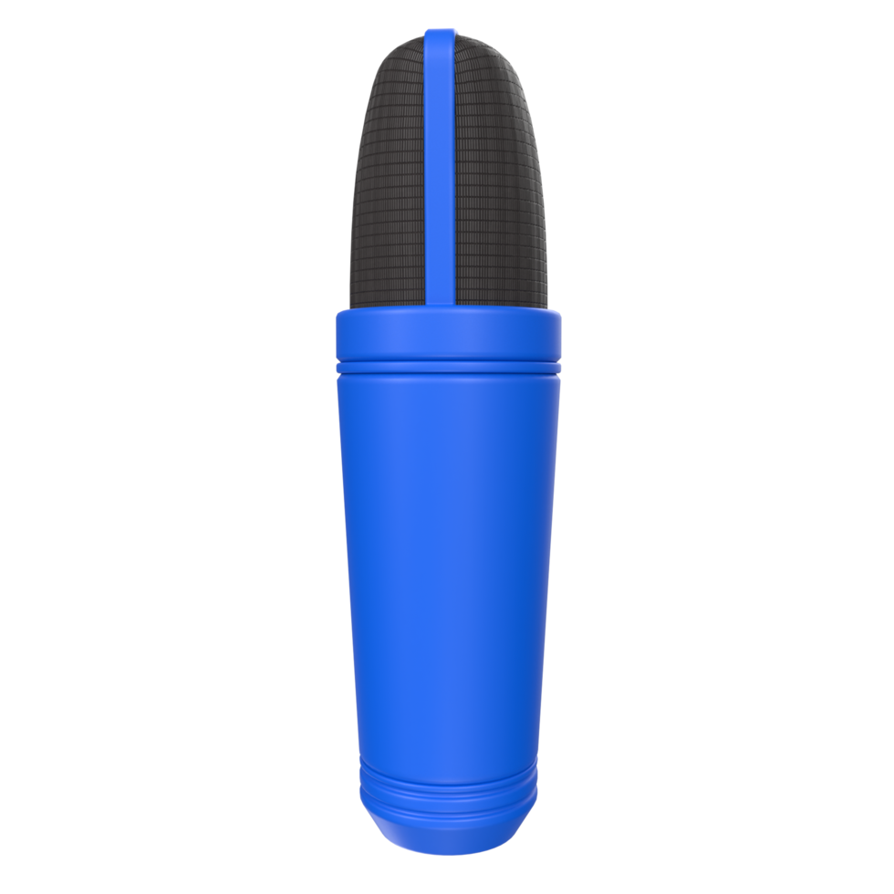3D Rendering Of Microphone Object isolated png
