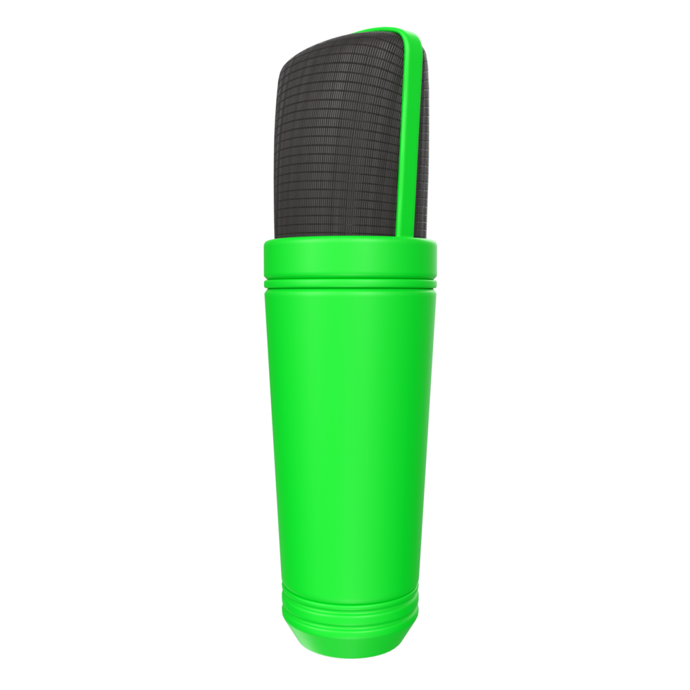 3D Rendering Of Microphone Object isolated png