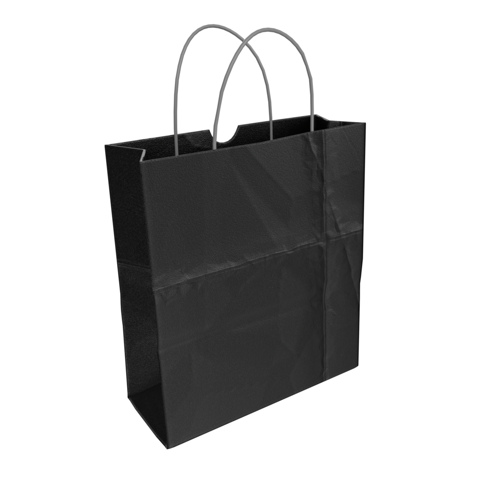3D Rendering Of Paper Bag png