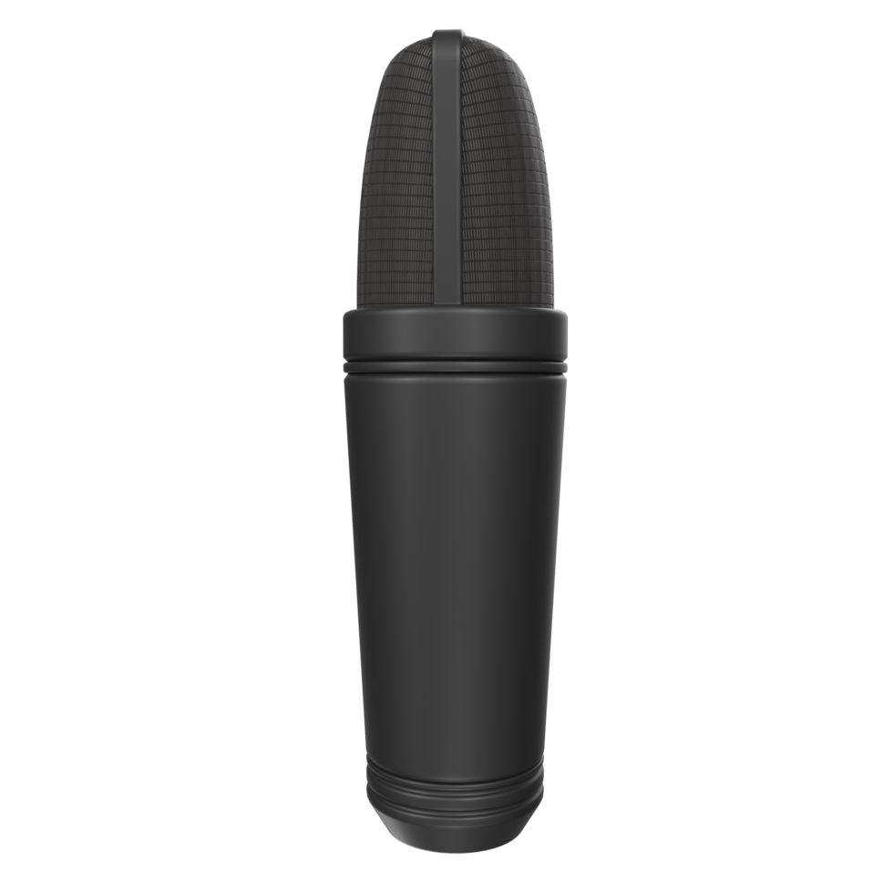 3D Rendering Of Microphone Object isolated png