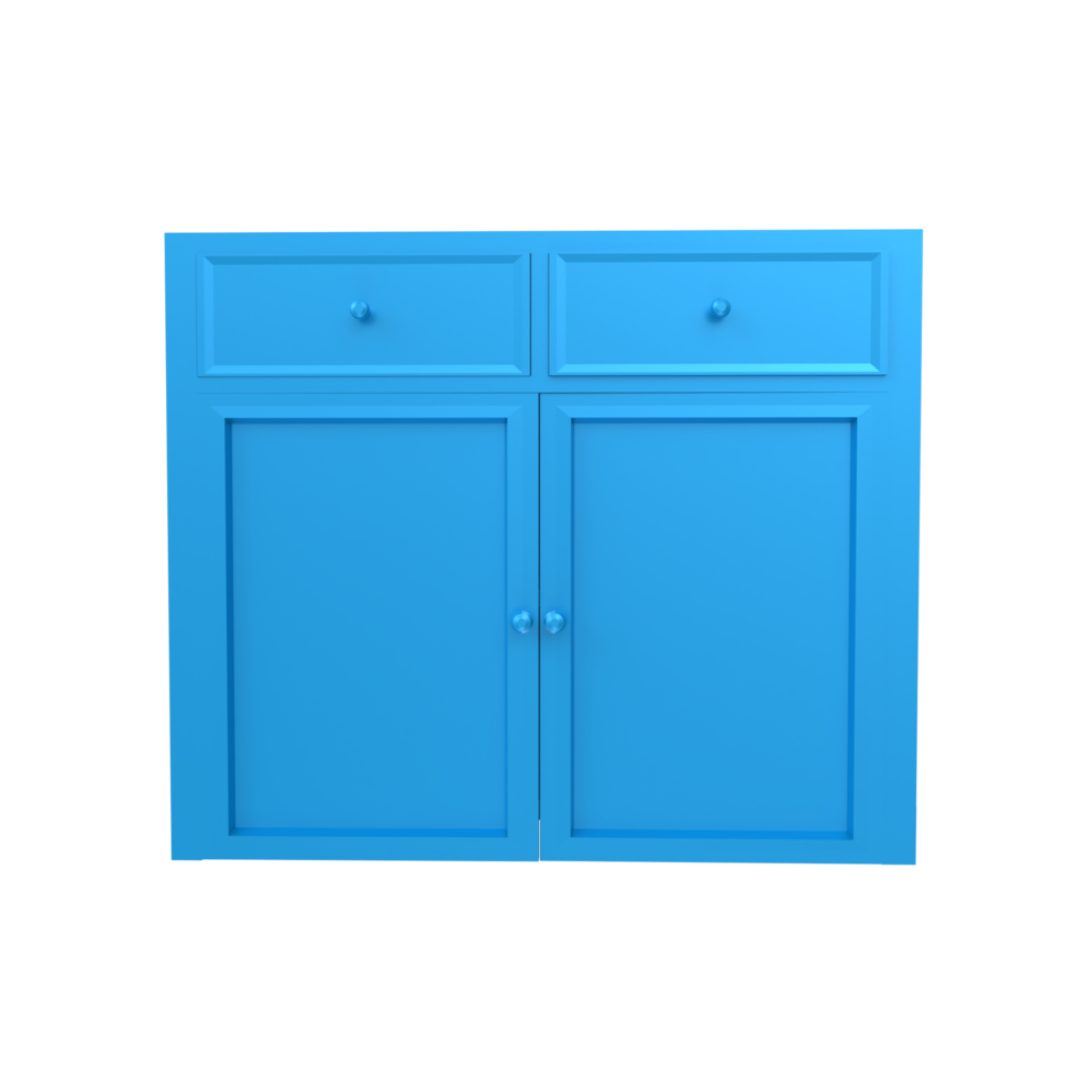 modern kitchen cabinet isolated on transparent png