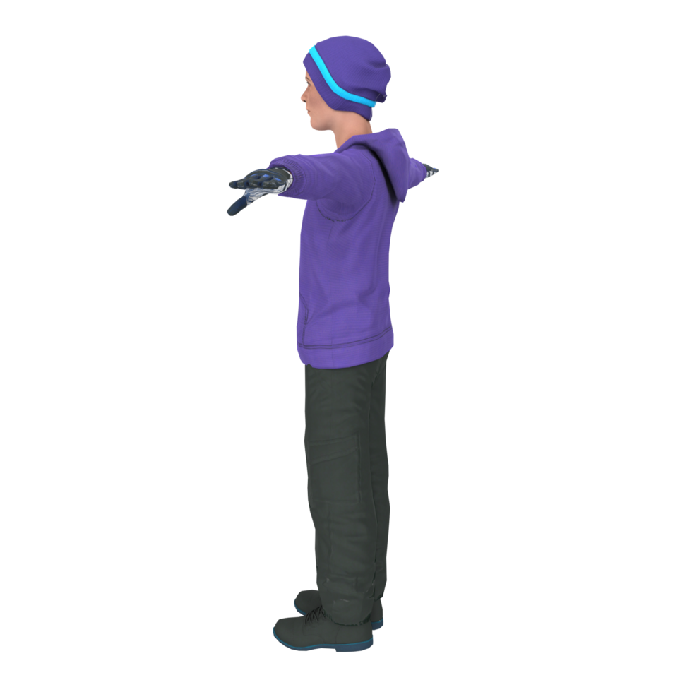 Cool boy isolated on transparent png