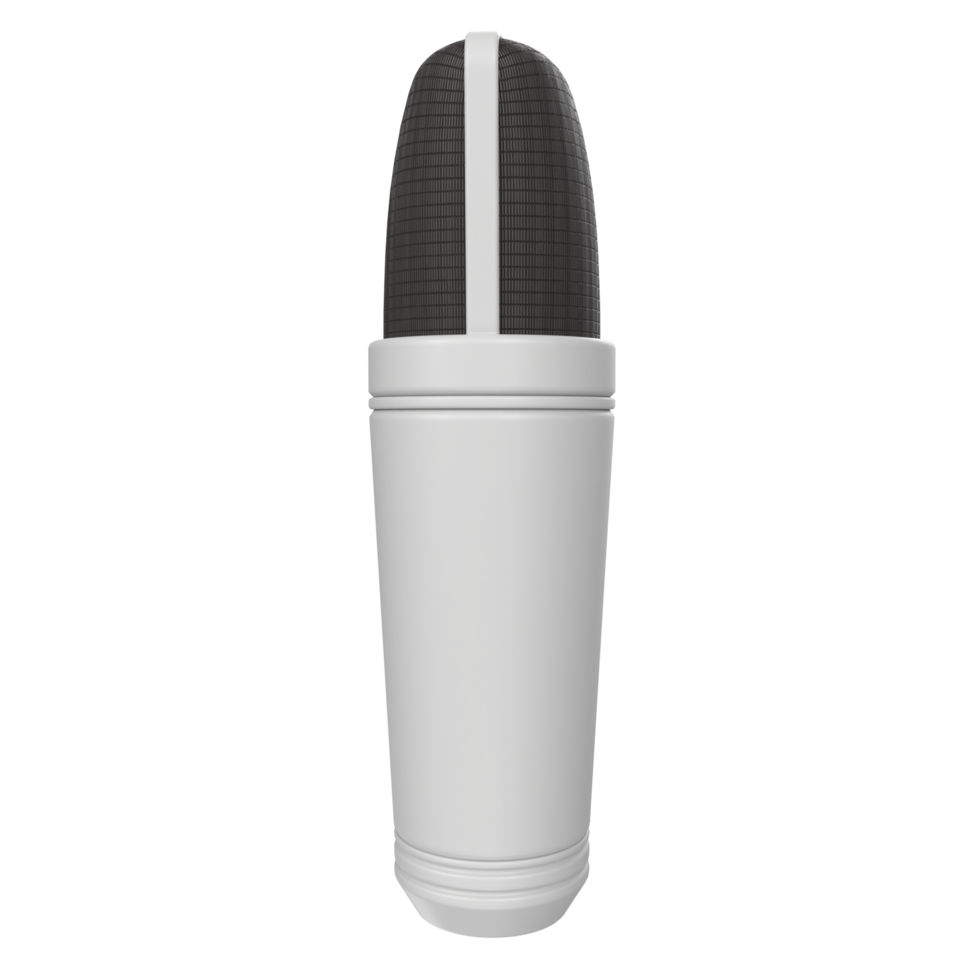 3D Rendering Of Microphone Object isolated png