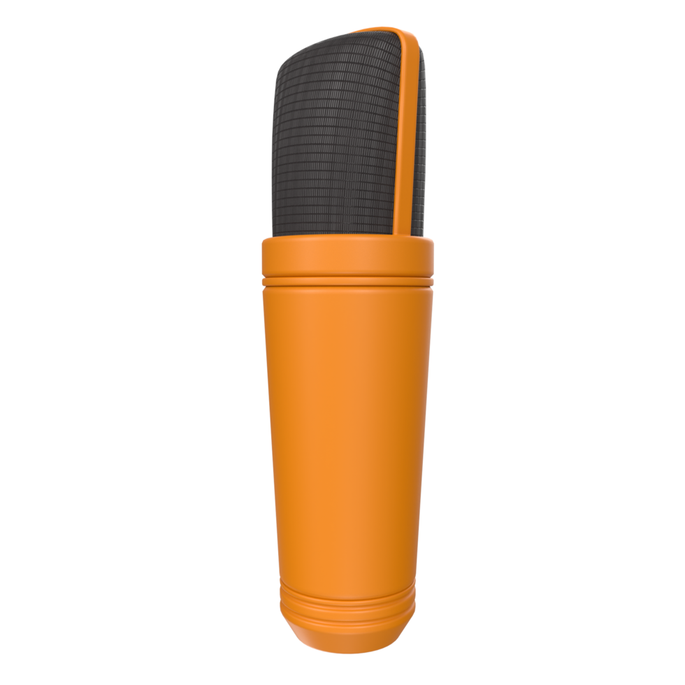 3D Rendering Of Microphone Object isolated png