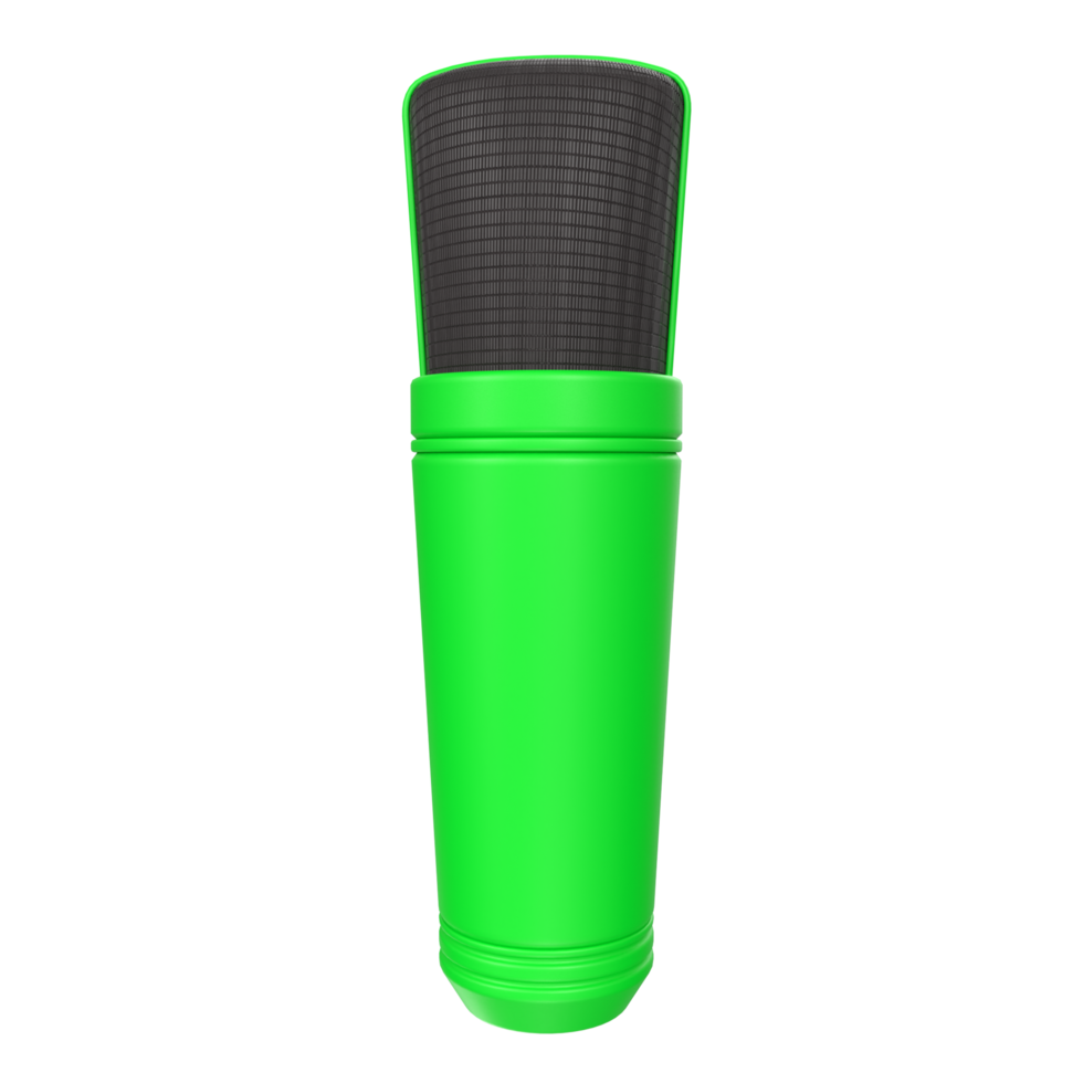 3D-Rendering des Mikrofonobjekts isoliert png