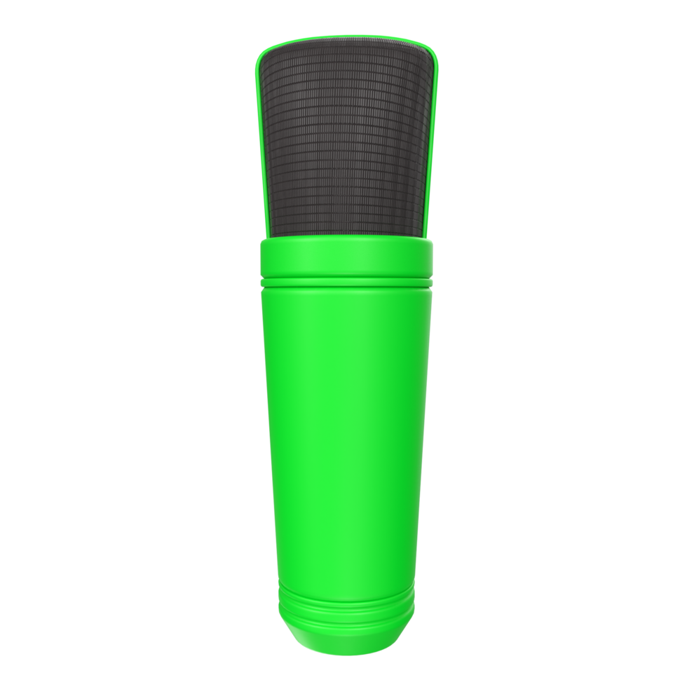 rendu 3d de l'objet microphone isolé png