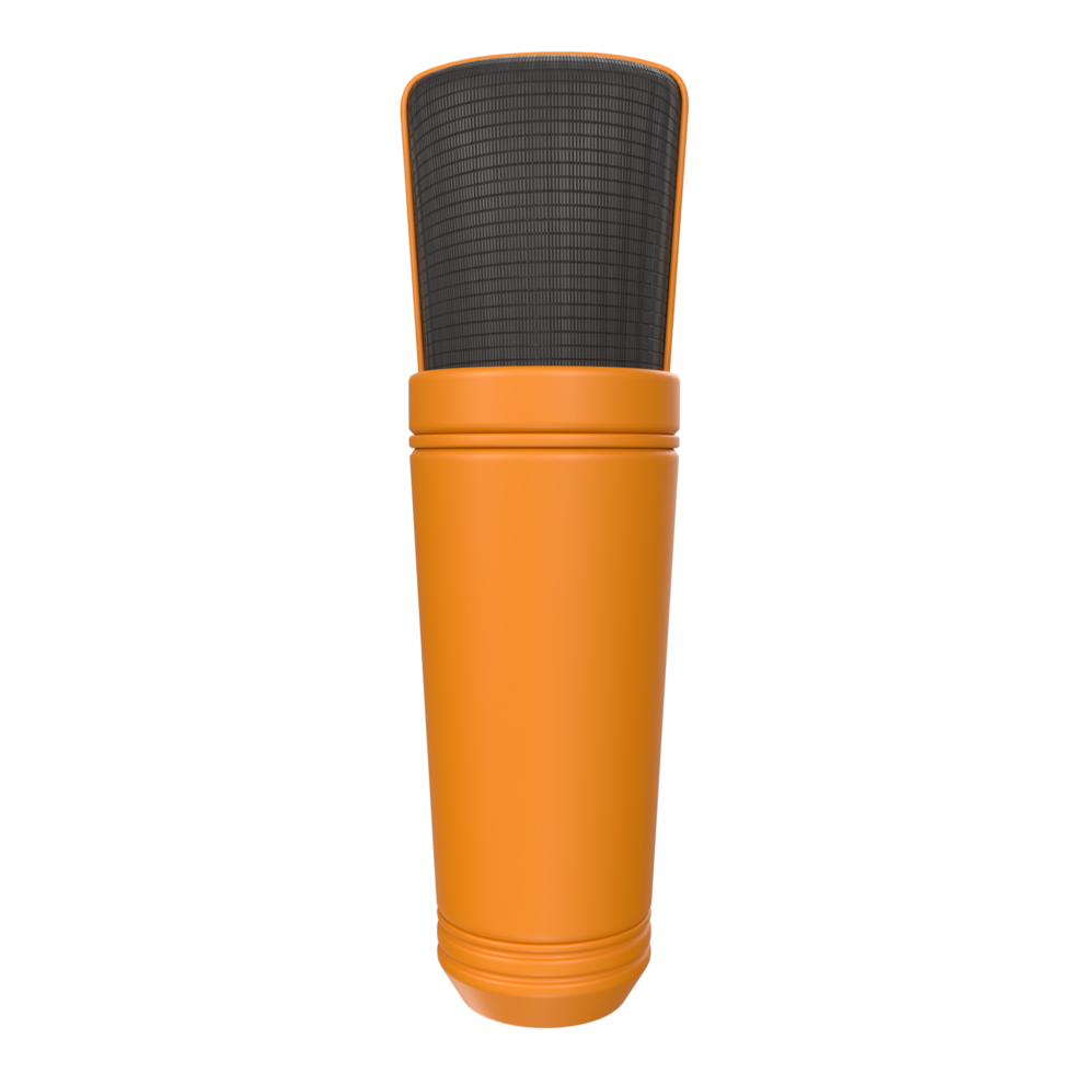 3D Rendering Of Microphone Object isolated png