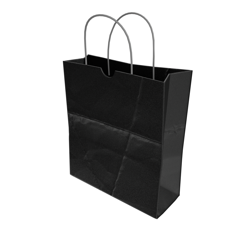 3D Rendering Of Paper Bag png